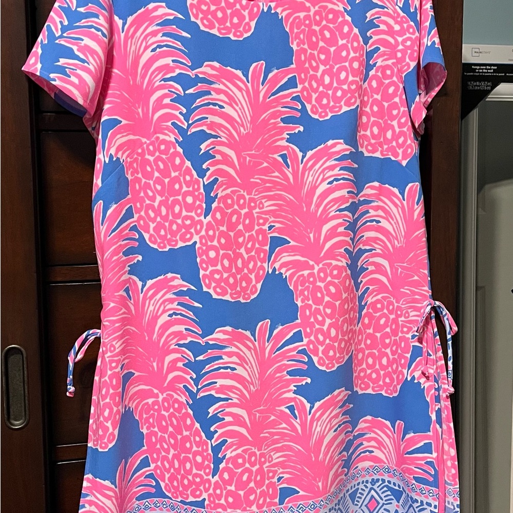 Lilly Pulitzer Pink and Blue Pineapple Dress